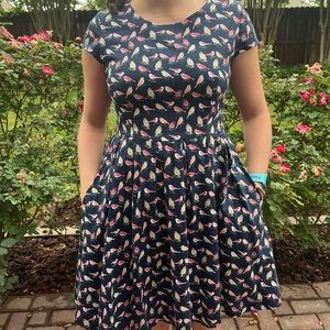 Louche Bird Dress Med